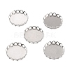 Non-Tarnish 316 Surgical Stainless Steel Cabochon Tray Settings STAS-I187-01I-P-1