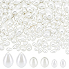160Pcs 3 Styles Glass Pearl Teardrop Beads HY-NB0001-06B-1