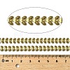Brass Enamel Leaf Link Chains CHC-F021-02G-04-2