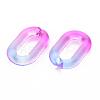 Two Tone Transparent Acrylic Linking Rings OACR-S036-006A-N08-2