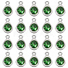 20Pcs Faceted Glass Charms RGLA-TADJ0001-01F-2