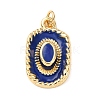 Brass Enamel Pendants KK-K408-66G-04-1