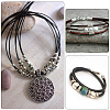 80Pcs 8 Styles Tibetan Style Alloy Cord End FIND-SC0020-98A-7