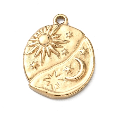 304 Stainless Steel Pendants STAS-A142-03G-1