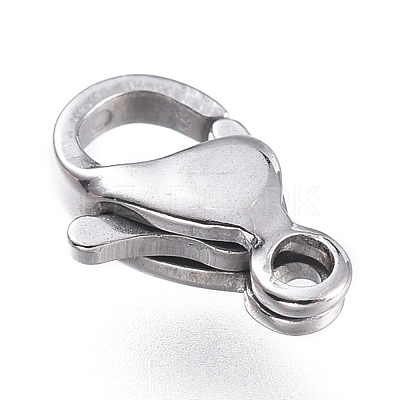 Tarnish Resistant 316 Surgical Stainless Steel Lobster Claw Clasps STAS-M281-01P-A-1