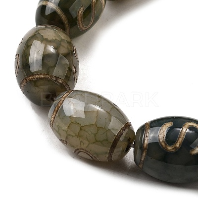 Tibetan Style dZi Beads Strands G-S389-A16-1