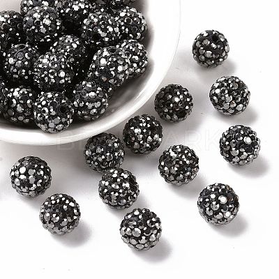 Pave Disco Ball Beads RB-A130-10mm-8-1