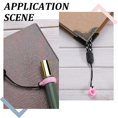 60Pcs 3 Style Silicone Pendant SIL-GF0001-28C-1
