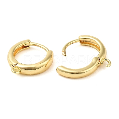 Brass Hoop Earrings X-EJEW-K083-33G-1