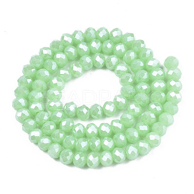 Electroplate Glass Beads Strands EGLA-A034-J8mm-A05-1