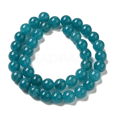 Natural Dyed White Jade Beads Strands G-M402-C04-16-1