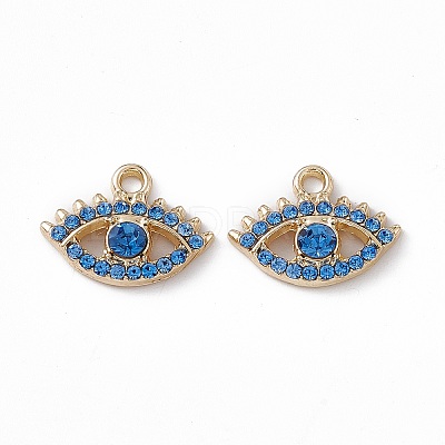 Alloy Rhinestone Pendants PALLOY-P287-06G-002-1