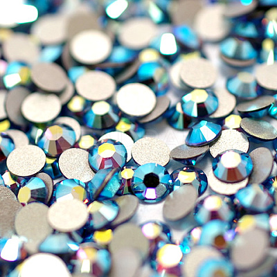 Glass Flat Back Rhinestone RGLA-C002-SS16-539AB-1