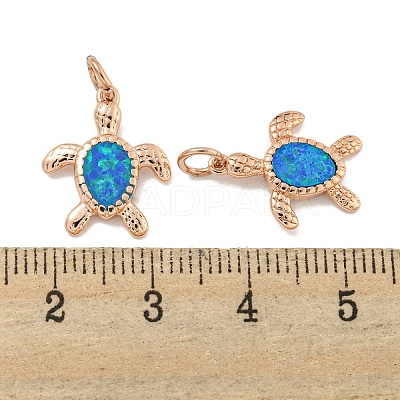Synthetic Opal Pendants KK-E114-03RG-1