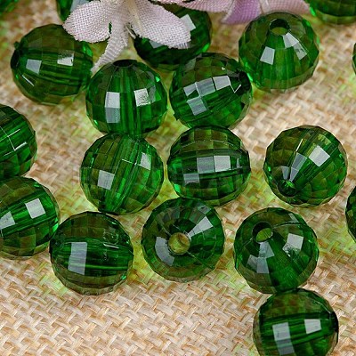 Transparent Acrylic Beads TACR-NH0001-D-12-1