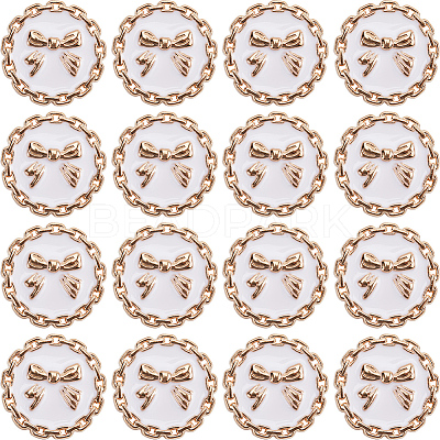 16Pcs Alloy Enamel Shank Buttons BUTT-GF0003-77B-1