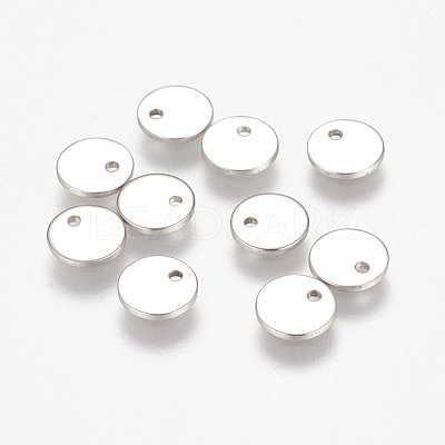 Non-Tarnish 304 Stainless Steel Stamping Blank Tag Charms A-STAS-K149-03A-1