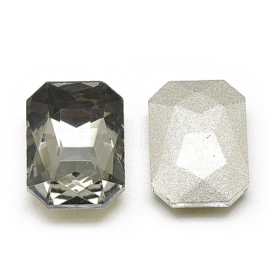 Pointed Back Glass Rhinestone Cabochons RGLA-T079-8x10mm-03-1
