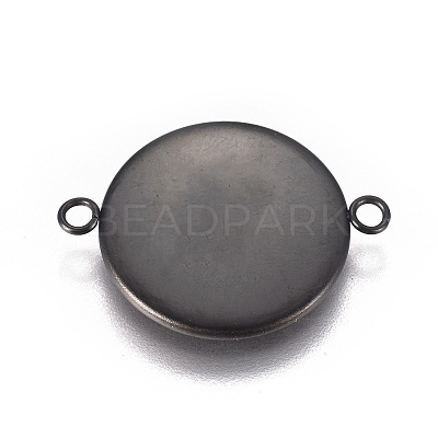 304 Stainless Steel Cabochon Connector Settings STAS-G127-14-16mm-B-1