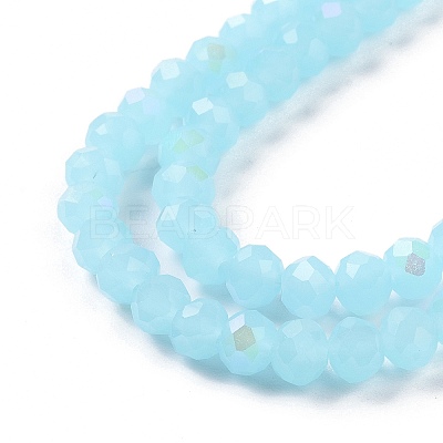 Electroplate Glass Beads Strands LS-EGLA-A034-J10mm-L06-1