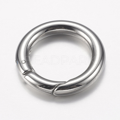 Tarnish Resistant 304 Stainless Steel Spring Gate Rings STAS-F149-22P-1