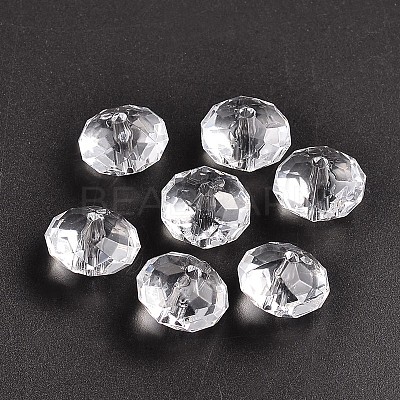 Transparent Acrylic Beads PAB1463Y-16-1
