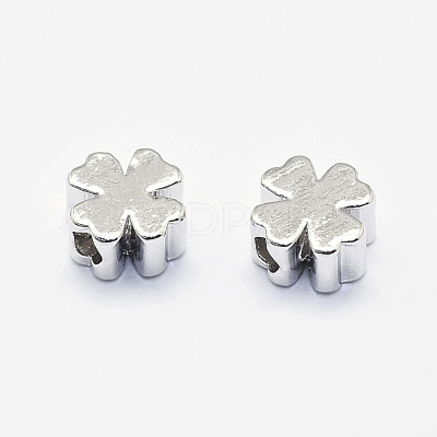 Long-Lasting Plated Brass Beads KK-K193-057P-NF-1