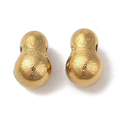 Ion Plating(IP) 304 Stainless Steel European Beads STAS-K285-23G-1