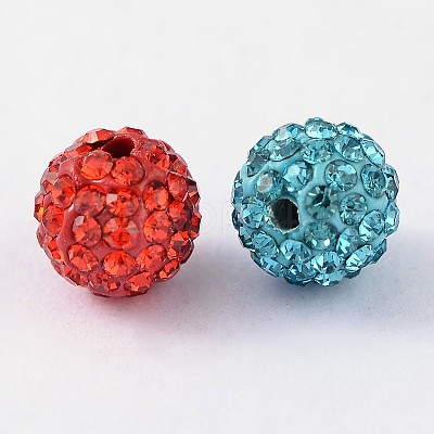 Grade A Rhinestone Pave Disco Ball Beads RB-Q101-M-1