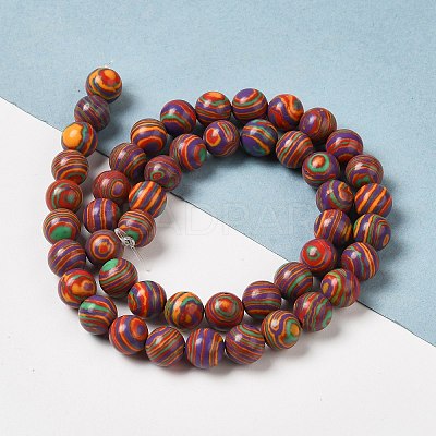 Synthetic Malachite Dyed Beads Strands G-P507-02A-03-1