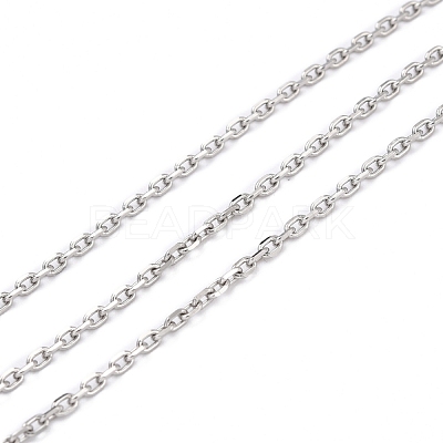 Tarnish Resistant 304 Stainless Steel Cable Chains CHS-D033-03P-01-1