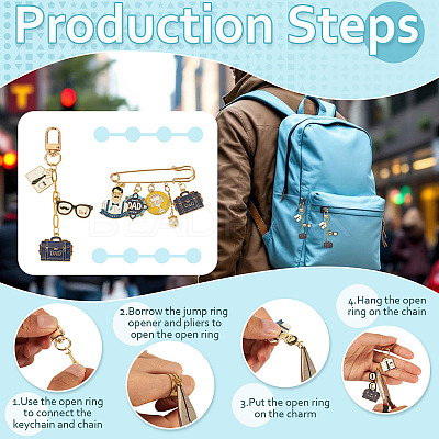 Father's Day DIY Keychain Making Kit DIY-TA0016-26-1