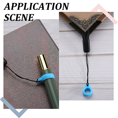 60Pcs 3 Style Silicone Pendant SIL-GF0001-28B-1
