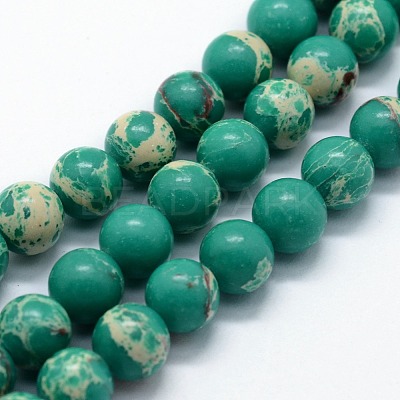 Synthetic Imperial Jasper Beads Strands G-I199-35-8mm-A-1