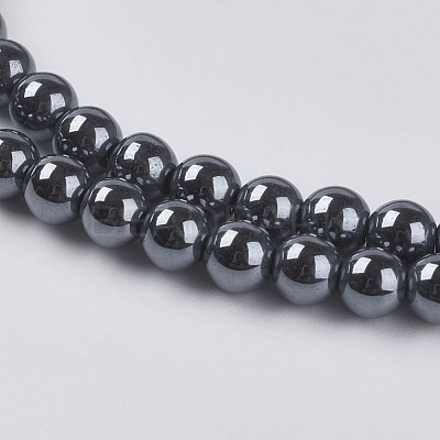 Non-magnetic Synthetic Hematite Beads Strands X-G-H1073-1-1