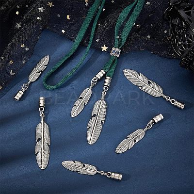 8Pcs 2 Size Alloy Cord Ends FIND-CA0003-70-1