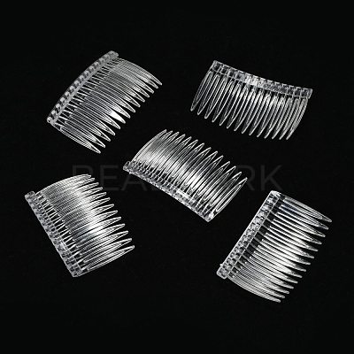 Clear Plastic Hair Comb Findings X-PHAR-R018-2-1