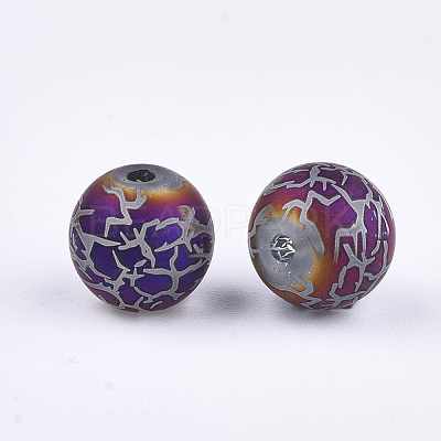 Electroplate Glass Beads X-EGLA-S178-03D-1