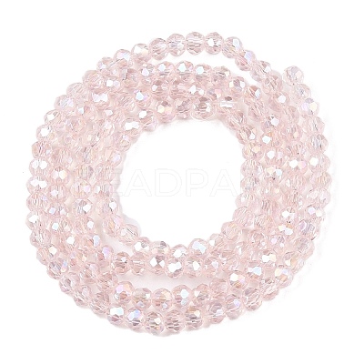 Electroplate Glass Beads Strands EGLA-A044-T1mm-B22-1