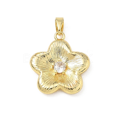 Valentine's Day Brass Micro Pave Cubic Zirconia Pendants KK-F939-02A-G-1