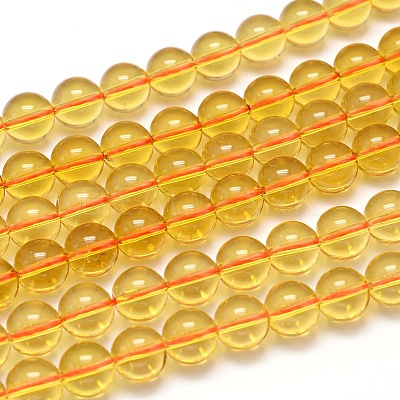 Natural Quartz Crystal Beads Strands X-G-H1648-8mm-03S-AA2-1
