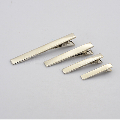 Mixed Iron Flat Alligator Hair Clip Findings IFIN-X0030-1