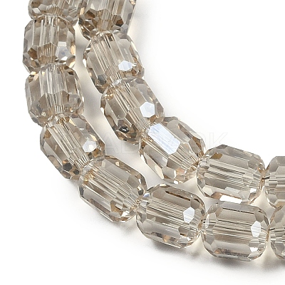 Electroplate Glass Beads Strands GLAA-G112-07C-1