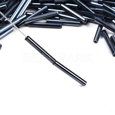 Glass Bugle Beads SEED-R028-2x18-A01-1