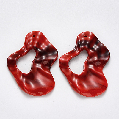 Acrylic Big Pendants OACR-R075-02C-1