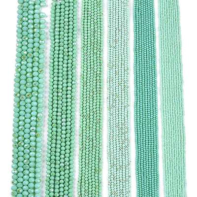Electroplate Opaque Solid Color Glass Beads Strands EGLA-A044-P8mm-L14-1