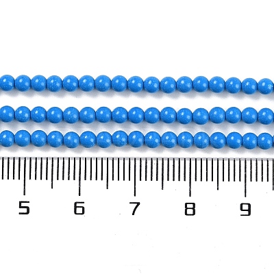 Synthetic Turquoise Beads Strands G-U004-02D-1