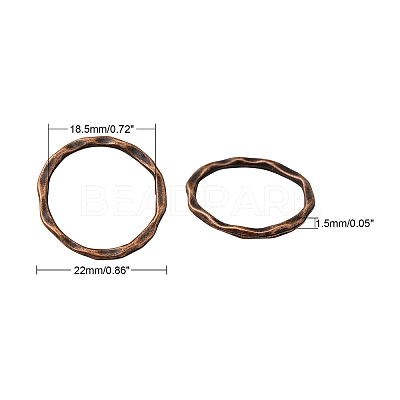 Tibetan Style Linking Rings LS-PALLOY-A017-R-FF-1