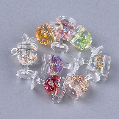 Resin Cup Pendants X-CRES-S359-10-1
