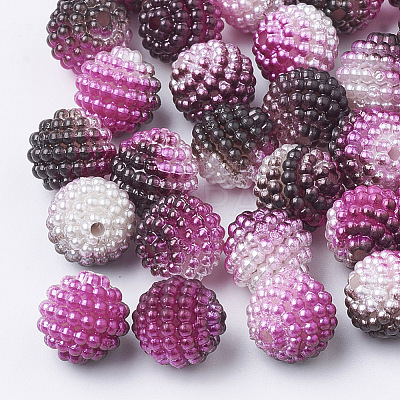 Imitation Pearl Acrylic Beads OACR-T004-10mm-02-1